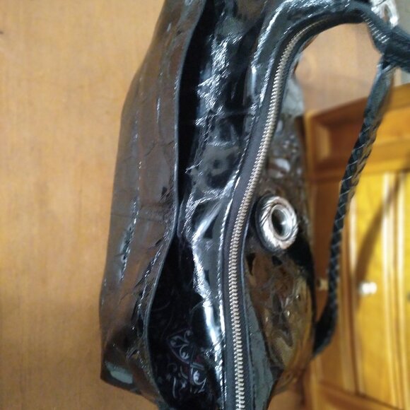 Brighton Crocodile Patent Leather Handbag - Picture 6 of 9